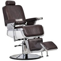 Italpro Barber fotel fryzjerski brązowy do salony fryzjerskiego w 48h