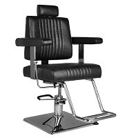 Hair System SM185 Fotel barberski do salonu czarny dostępny w 48h