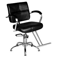 Hair System SM361 Fotel do salonu fryzjerskiego, czarny dostępny w 48h