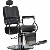 Italpro Vito fotel fryzjerski barberski czarny dostępny w 48h