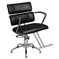 Hair System SM362-1 Fotel fryzjerski, czarny dostępny w 48h