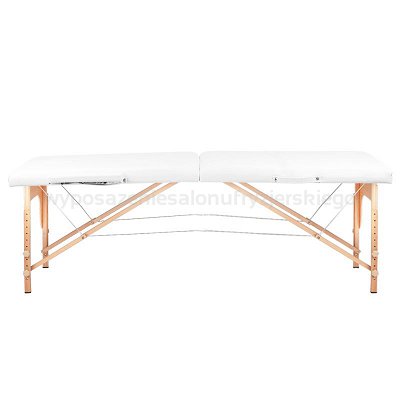 Activ Komfort 2 Wood Stół składany do masażu (drewniany), segmentowy biały
