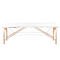 Activ Komfort 2 Wood Stół składany do masażu (drewniany), segmentowy biały