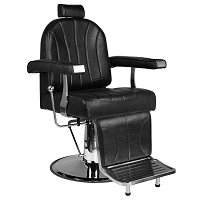 Hair System SM 138 Fotel barberski do salonu czarny dostępny w 48h