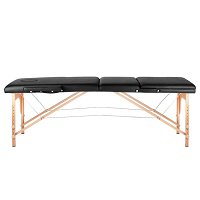 Activ Komfort 2 Wood Stół składany do masażu (drewniany), segmentowy czarny