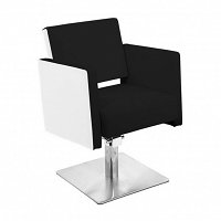 Gabbiano MADRYT  fotel do salonu fryzjerskiego czarno-biały w 48H