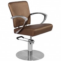 Gabbiano SEVILLA fotel fryzjerski ciemny brąz dostępny w 48H