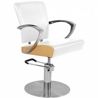 Gabbiano SEVILLA fotel fryzjerski biało-złoty dostępny w 48H